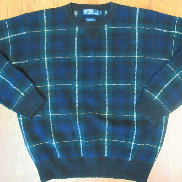 Polo Ralph Lauren Other - POLO RALPH LAUREN 100% WOOL CREWNECK SWEATER GREEN